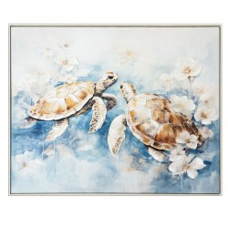 Hand Painted Canvas Print in Frame 102.5x82.5x4.5cm