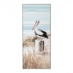 Hand Painted Canvas Print in Frame 62.5x142.5x4.5cm